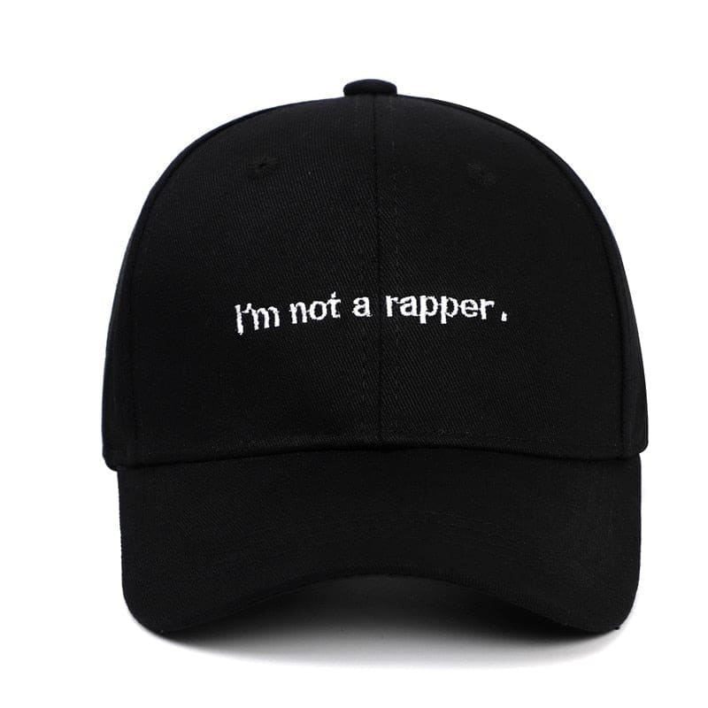 Casquette ’Je ne suis pas un rappeur.’ - Noir / Unique