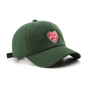 Casquette Love Brodée - Vert / Unique