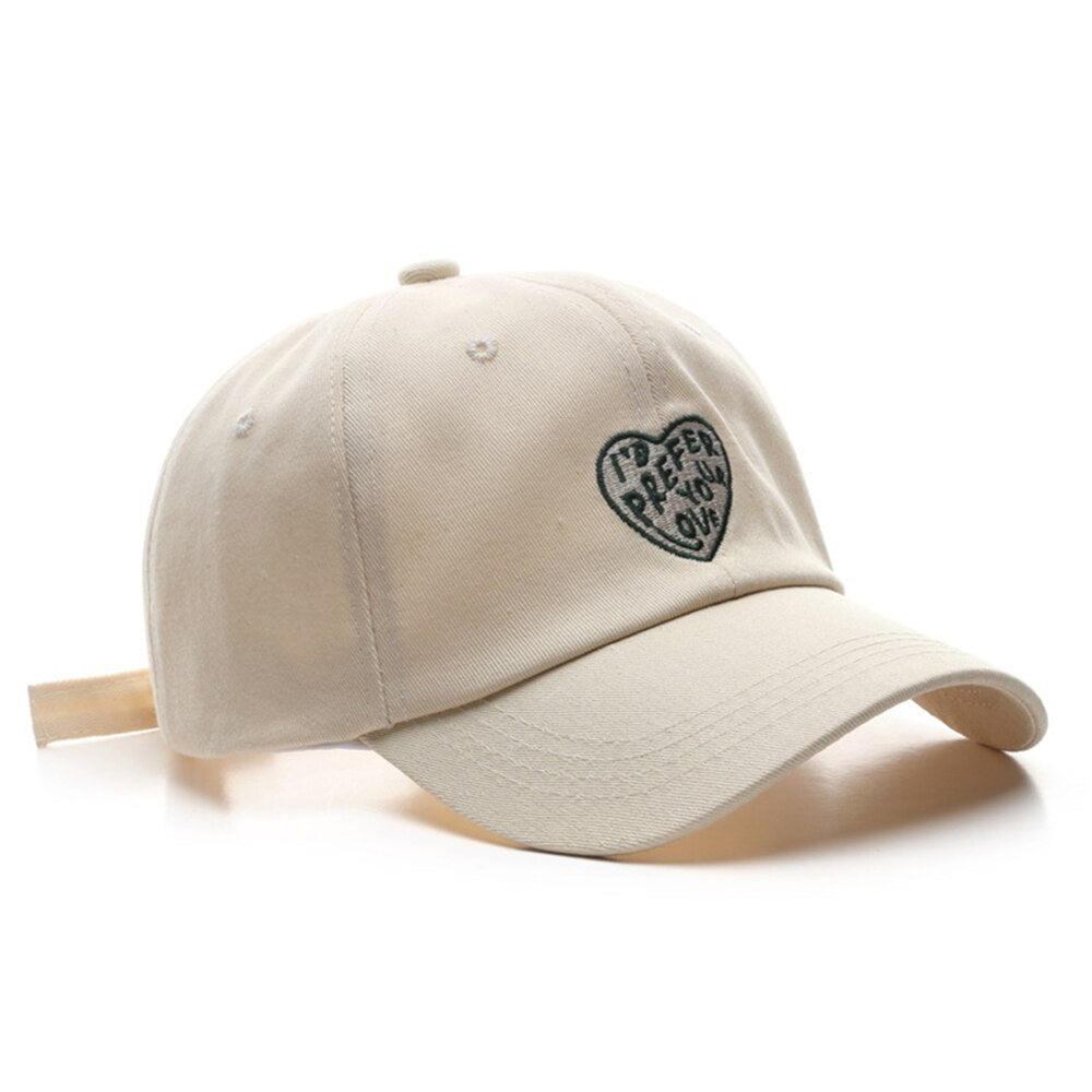 Casquette Love Broderie - Beige / Unique