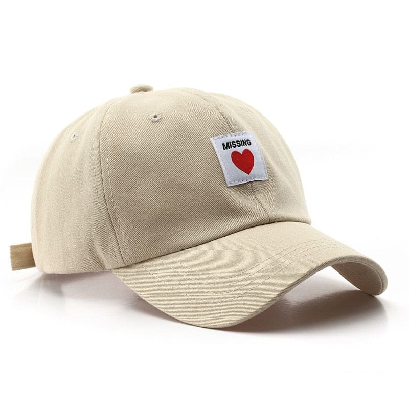 Casquette Missing love - Beige / Unique