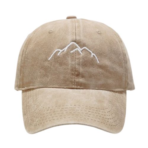 Casquette Montagne Brodée - Beige / Unique