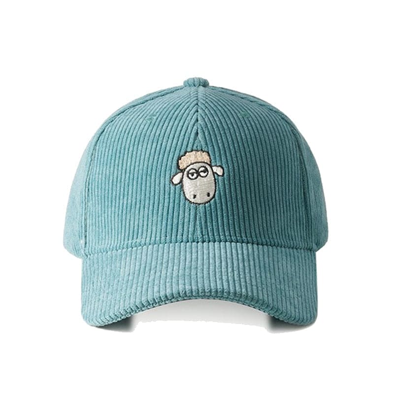 Casquette Mouton En Velours - Bleu / Unique