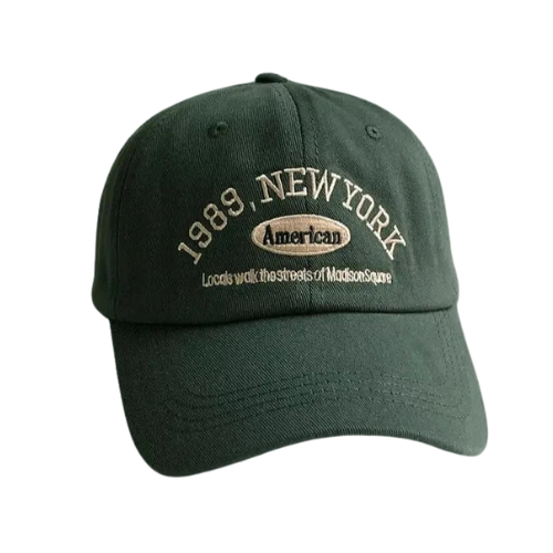 Casquette New York Vintage Vert / Unique - Kaskette®