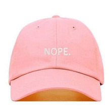 Casquette Nope Brodée - Rose / Unique