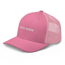 Casquette Personnalisable Trucker - Rose / Unique