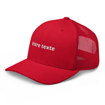 Casquette Personnalisée Trucker Brodée - Rouge / Unique
