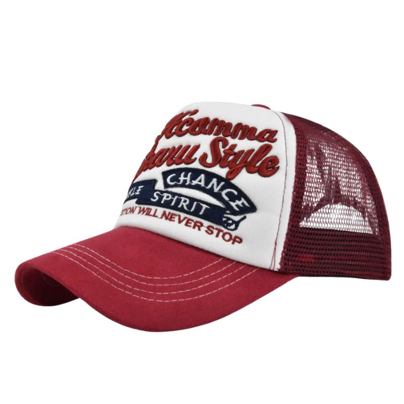 Casquette Pour Homme Trucker - Rouge / Unique