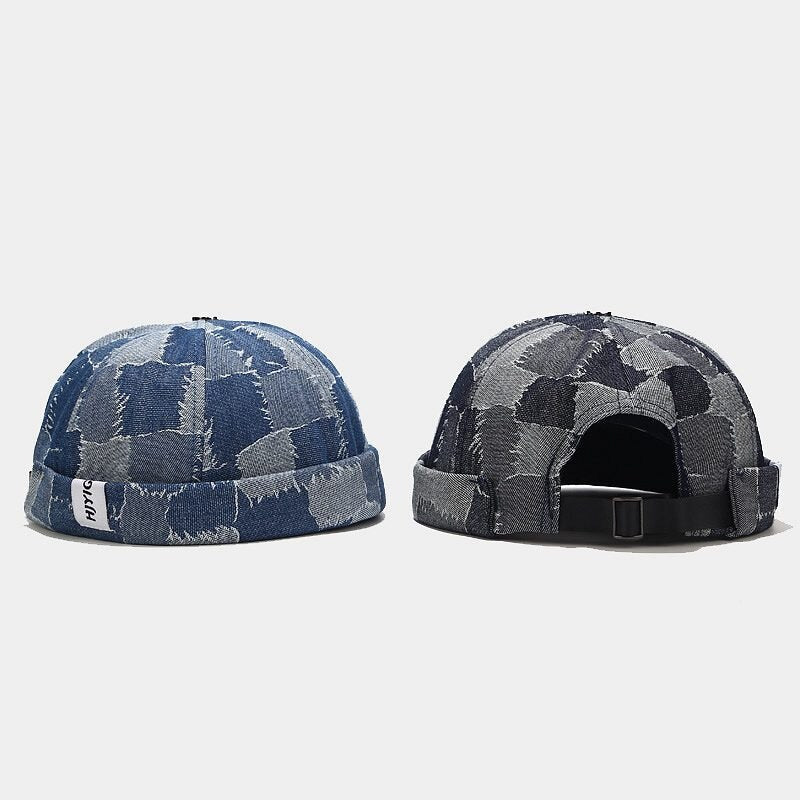 Casquette Sans Visière Effet Jean