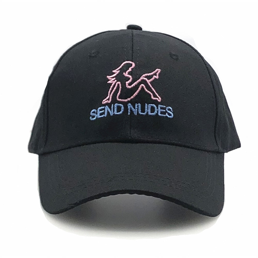 Casquette Send Nudes Noire / Unique - Kaskette®