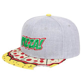 Casquette Snapback Pizza Gris / Unique - Kaskette®