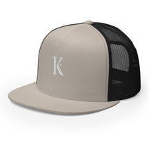 Casquette Snapback Trucker Brodée K - Beige / Unique