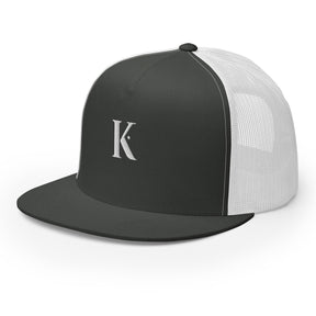 Casquette Snapback Trucker Brodée K - Gris / Unique