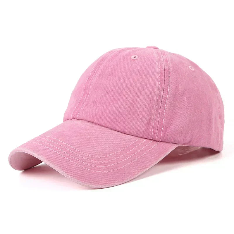 Casquette Style Usé Vintage - Rose-Clair / Unique