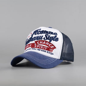 Casquette Trucker Retro Bleu / Unique - Kaskette®