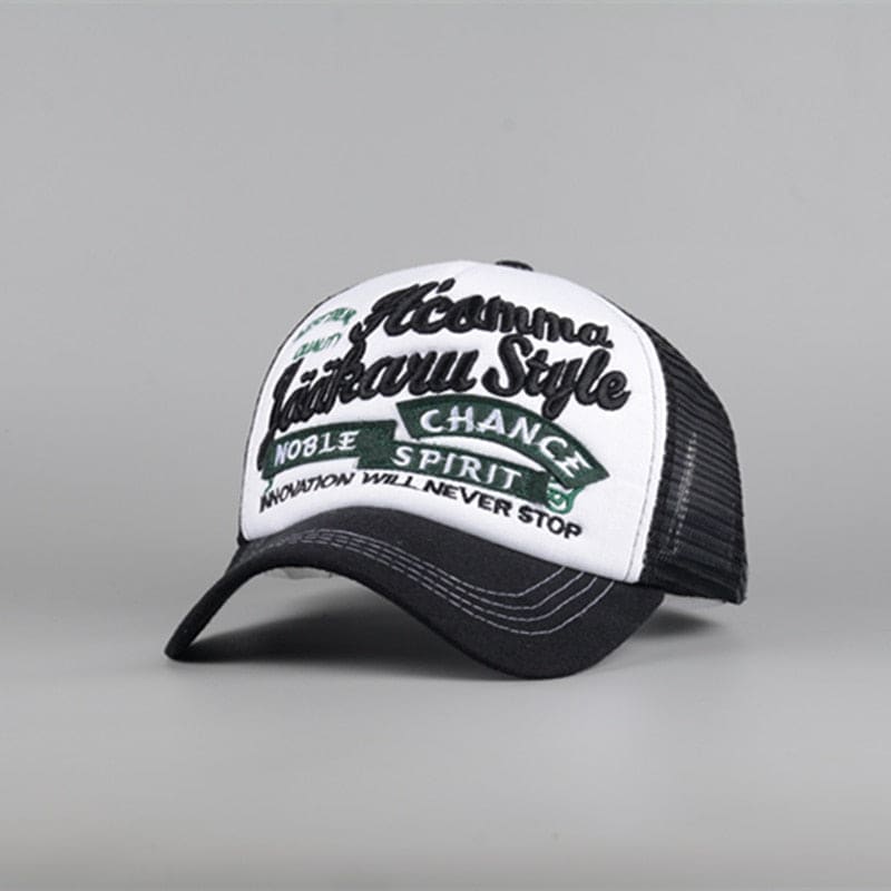 Casquette Trucker Retro Noir / Unique - Kaskette®