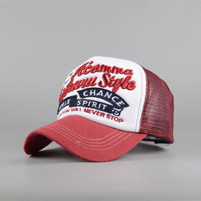 Casquette Trucker Retro Rouge / Unique - Kaskette®