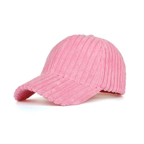 Casquette Velours Côtelé Pour Femme - Rose / Unique