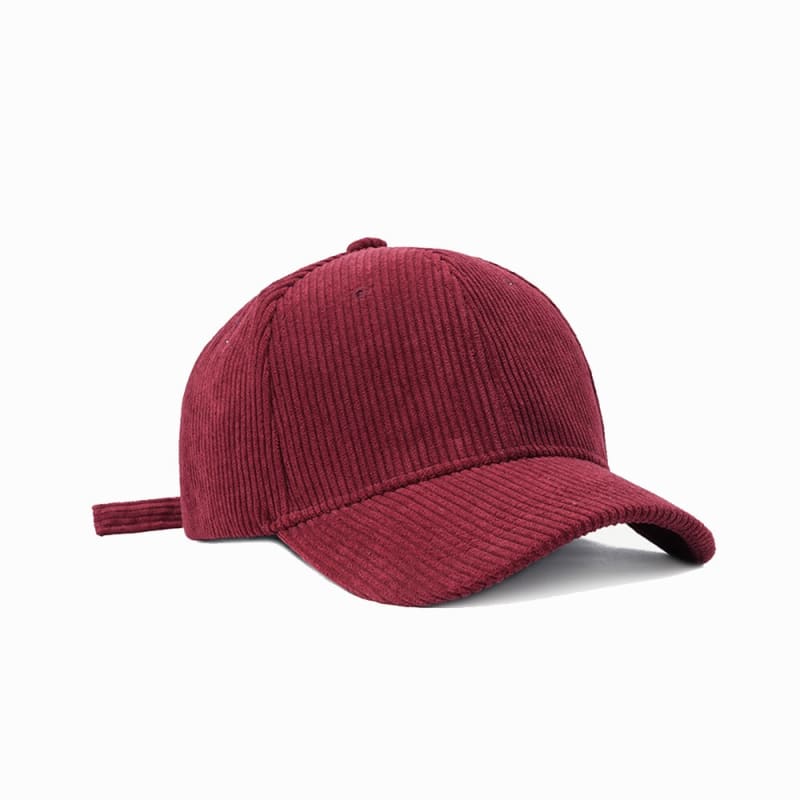 Casquette Velours Homme - Rouge / Unique