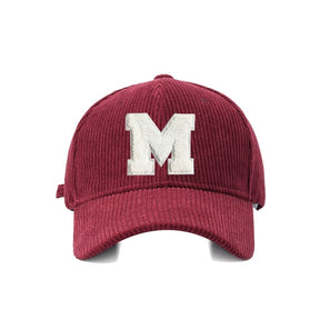 Casquette velours M - Rouge / Unique