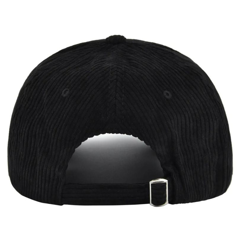 Casquette Velours Noir Femme