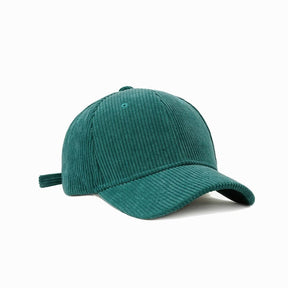 Casquette Velours Noir Femme - Turquoise / Unique