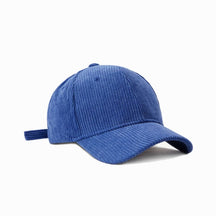 Casquette velours simple - Bleu / Unique