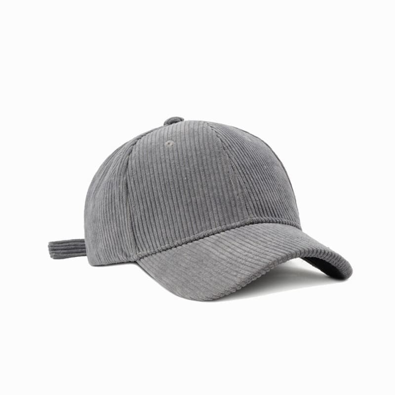 Casquette velours simple - Gris / Unique