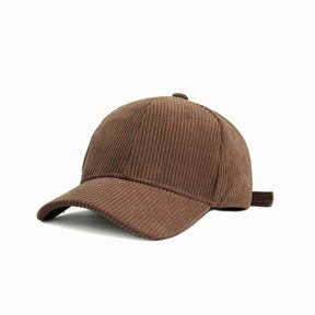 Casquette velours simple - Marron / Unique