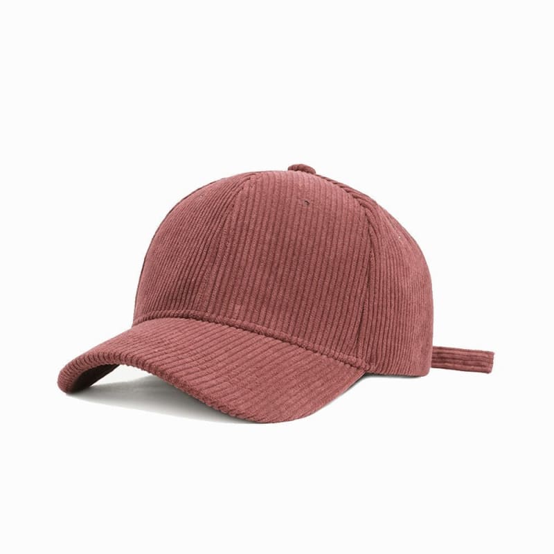 Casquette velours simple - Rose / Unique