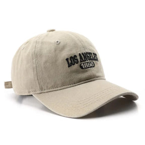 Casquette Vintage Brodée Los Angeles - Beige / Unique