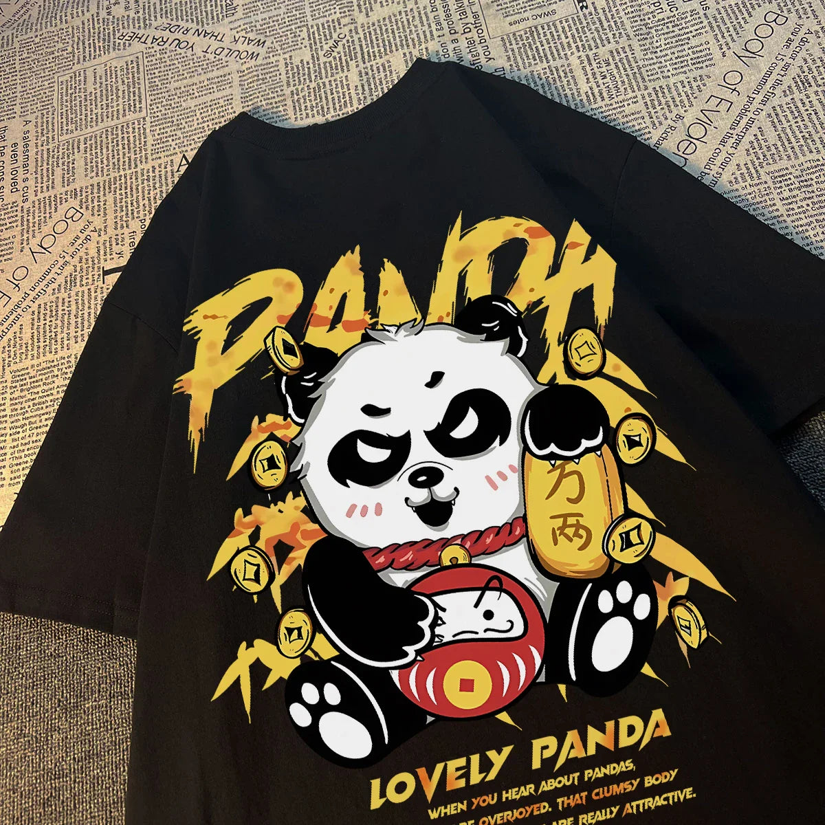 T-shirt Y2K Lovely Panda - Kaskette®