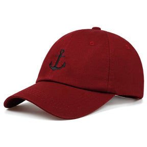 Casquette Ancre marine rouge - Kaskette®