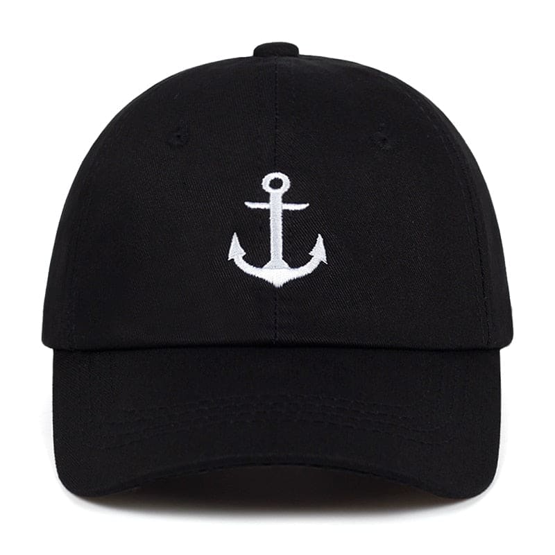 Casquette Ancre marine noir - Kaskette®