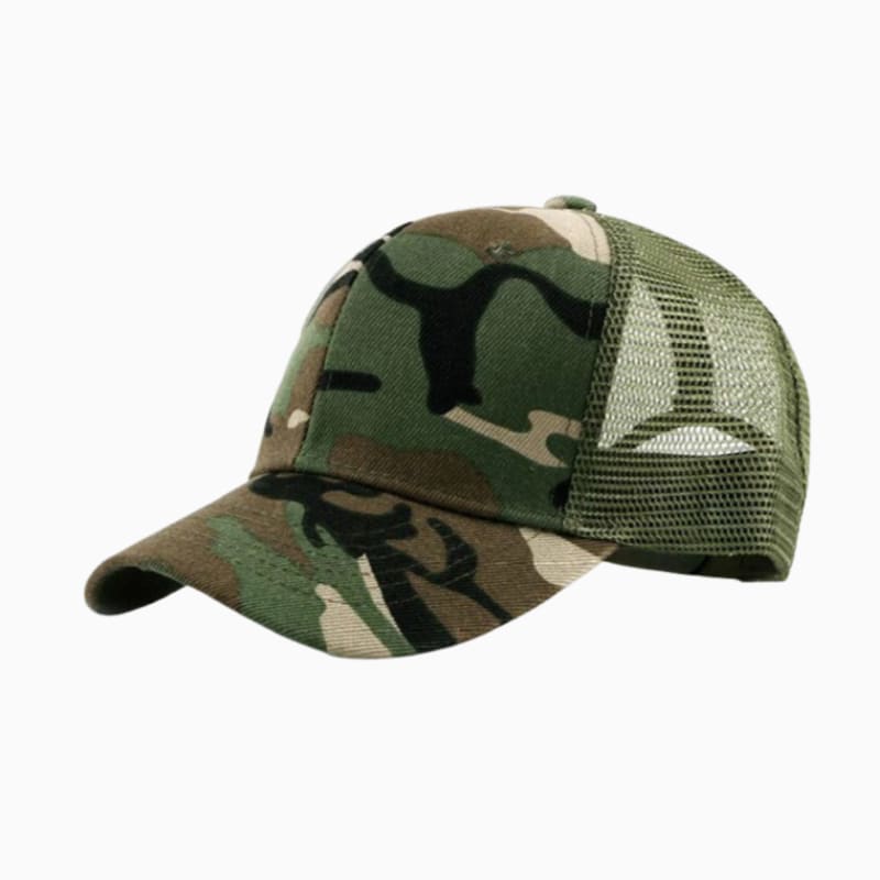 Casquette Camouflage Unique / Vert - Kaskette®