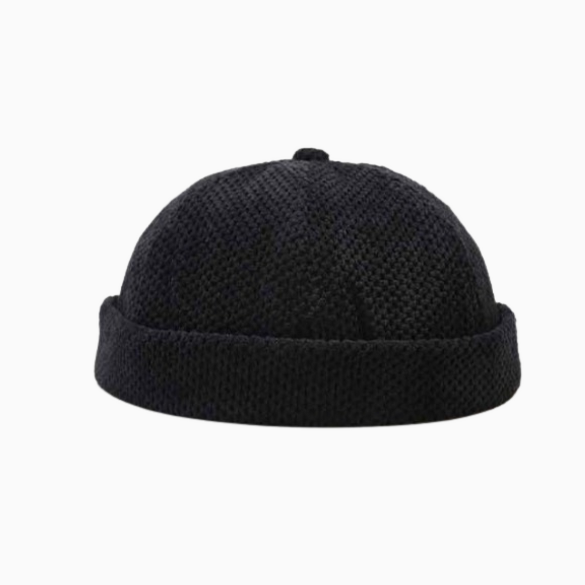 Casquette sans visière molletonnée Noire / Unique - Kaskette®