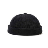 Casquette sans visière molletonnée Noire / Unique - Kaskette®