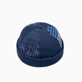 Casquette sans visière Palmier Bleu-Marine / Unique -