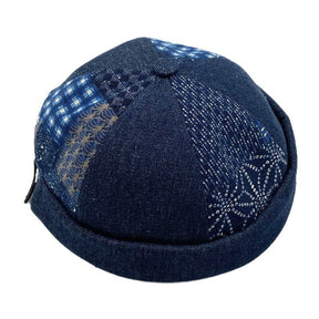 Casquette sans visière Palmier Bleu-Marine / Unique -