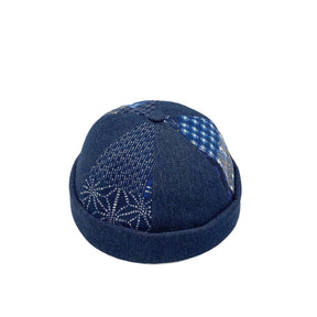 Casquette sans visière Palmier Bleu-Marine / Unique -