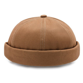 Casquette sans visière simple Marron / Unique - Kaskette®