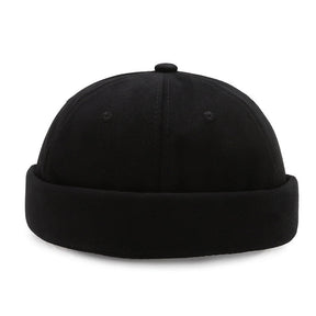 Casquette sans visière simple Noire / Unique - Kaskette®