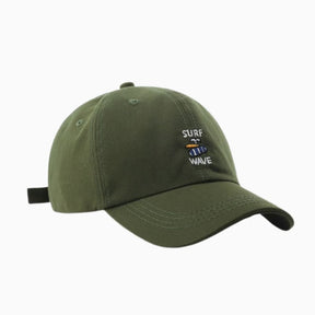 Casquette Surf Wave Vert / Unique - Kaskette®