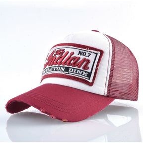 Casquette Trucker Indian Rouge - Kaskette® / Taille Unique