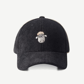 Casquette velours mouton Noire | Kaskette